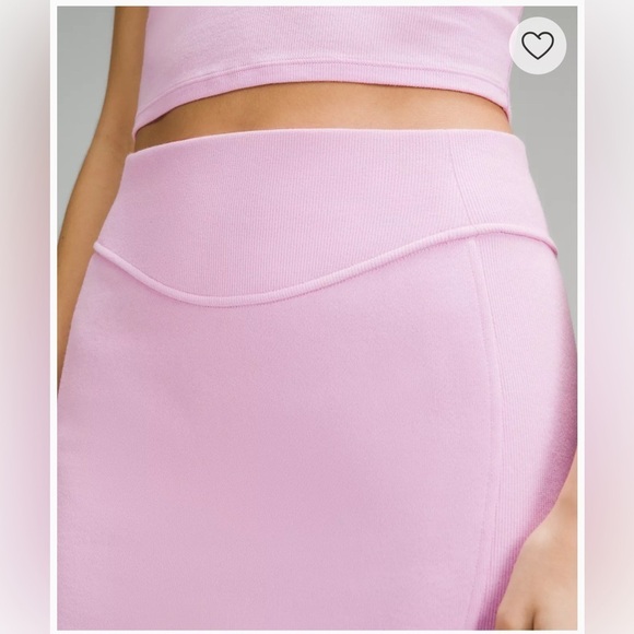 Lululemon Scuba HR Mini Skirt Bubble Gum Pink NWT Women’s Size Large Stretch - Picture 4 of 9